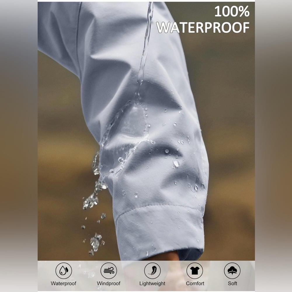 NWT Women's Waterproof Hooded Jacket - Picture 4 of 7